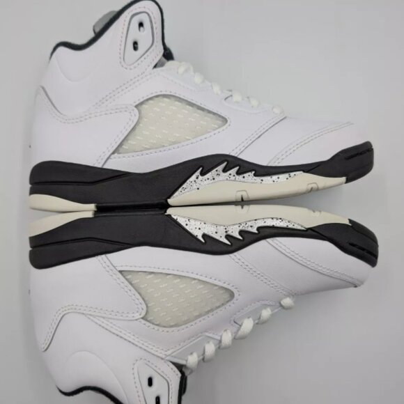 Nike Jordan 5 Retro Kids ‘White Black’ Preschool and Toddler Sizes SHIP FAST - Picture 3 of 6